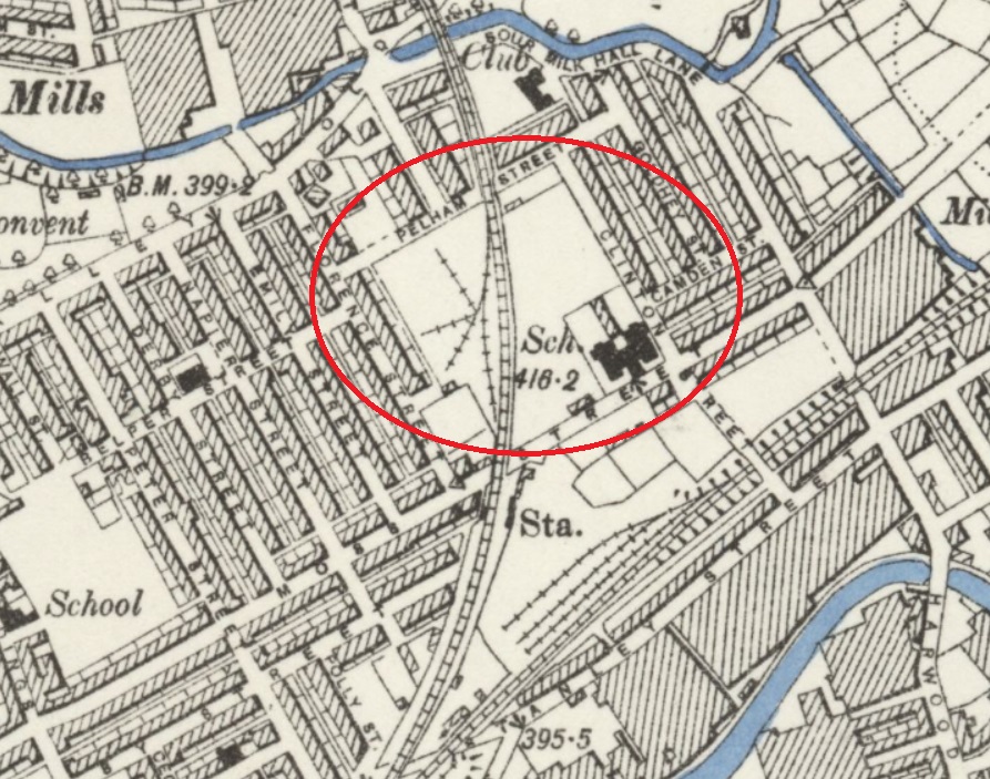 Blackburn - Cob Wall : Map credit National Library of Scotland